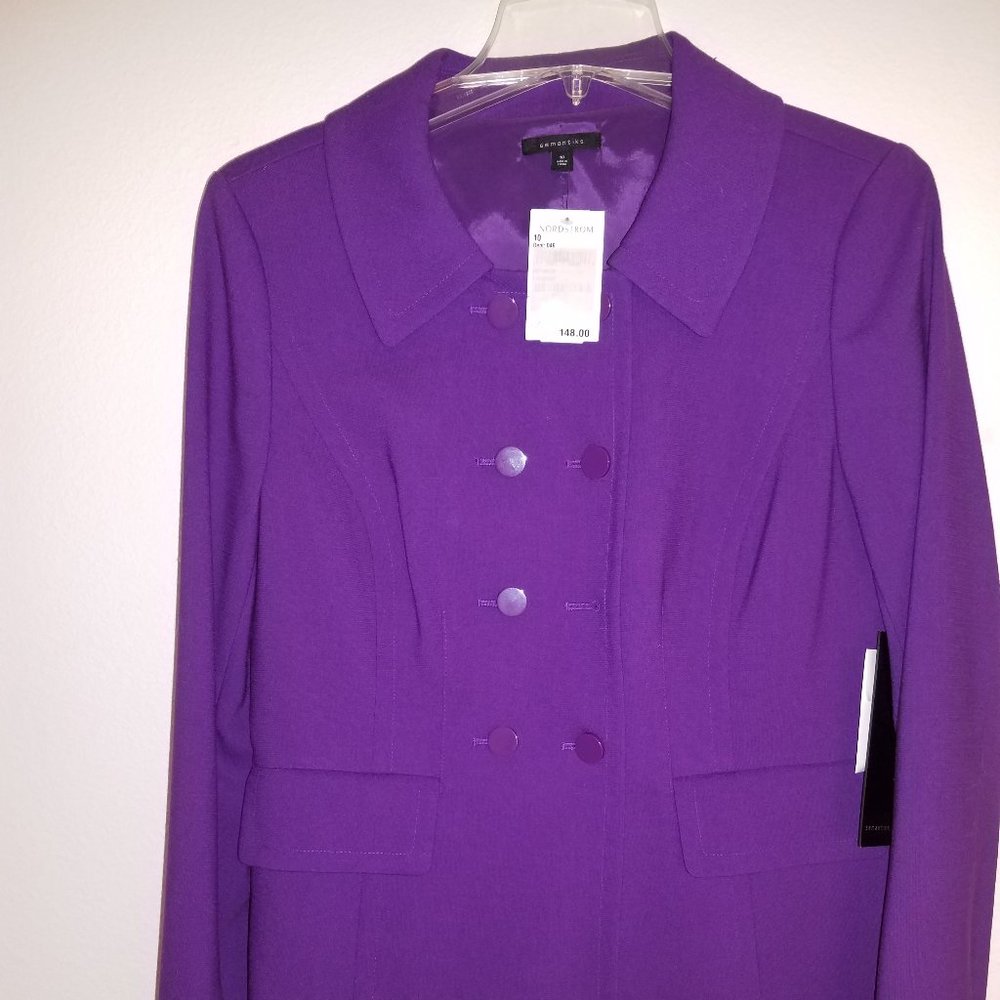 Semantics Purple Jacket size 10 NWT